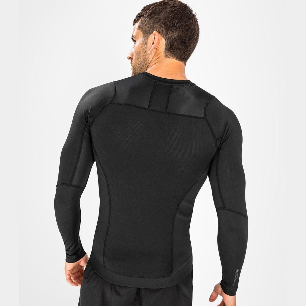 Long Sleeves Rash Guard Black - Image 2